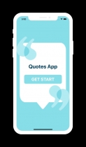 Quotes App with Categories - iPhone App Screenshot 2