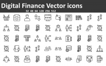  Digital Finance Vector icons Screenshot 1