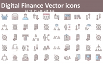  Digital Finance Vector icons Screenshot 3
