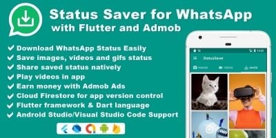 Status Saver For WhatsApp With Flutter And Admob