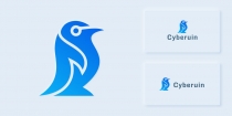 Cyber Penguin Logo Template Screenshot 1