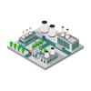 Isometric Industry Illustrated In Vector