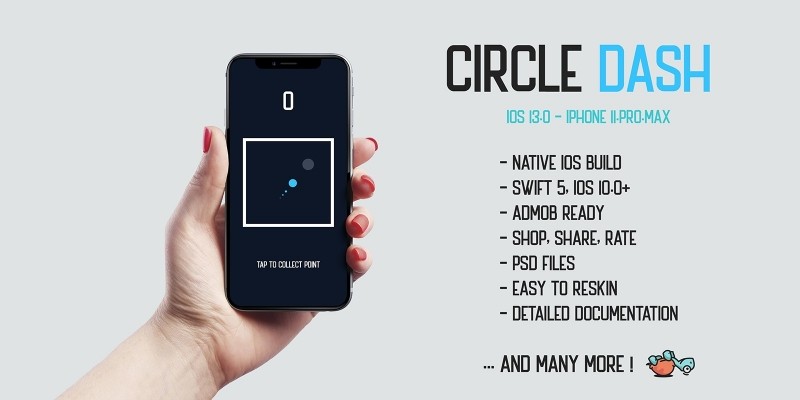Circle Dash - Native iOS Mobile App Source Code