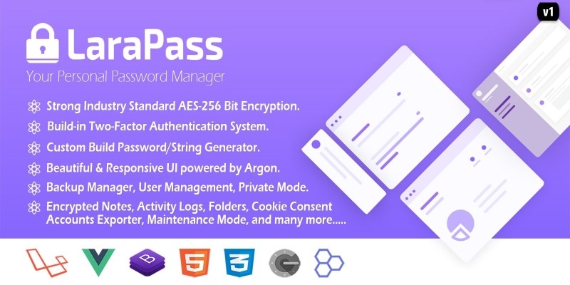 LaraPass v1 - Your Personal Password Manager