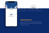Penguin Airlines E-Ticket - Adobe Photoshop App UI Screenshot 3