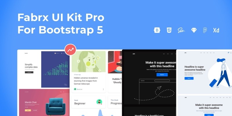 Fabrx UI Kit Pro For Bootstrap