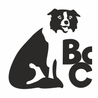 Dog Border Collie Logo