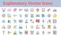 Explanatory Vector Icons With 6 Different Styles Screenshot 6