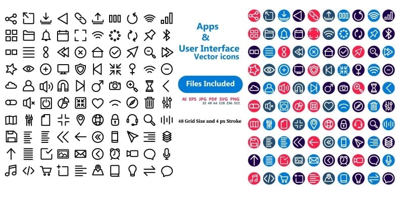 App And User Interface Vector Icons