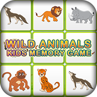 Kids Memory Games - Wild Animals Unity Project