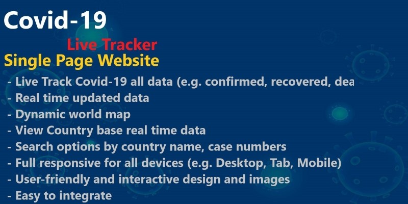  Covid-19 Live Tracker PHP Script