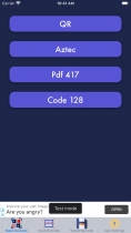 Barcode - iOS XCode Source Code Screenshot 1