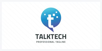 Talk Tech Letter T Logo