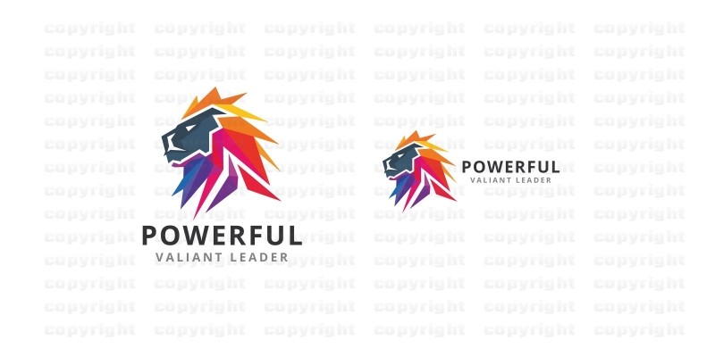 Powerful Lion Logo