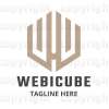 Web Cube Letter W Logo