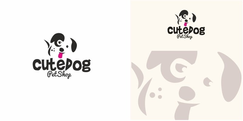 Cute Dog Logo by MaraDesign | Codester