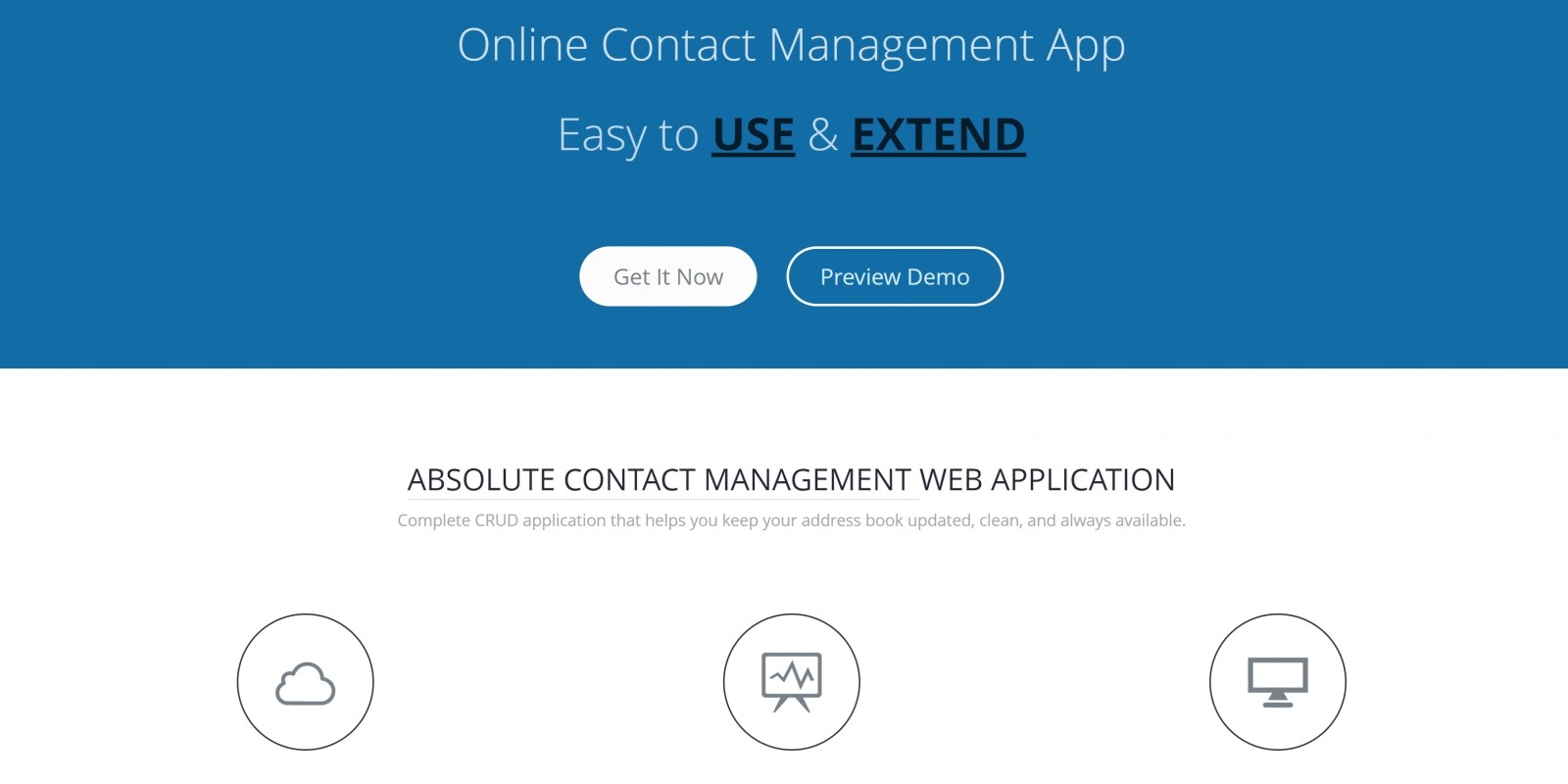LaraContact – Online Contact Management App
