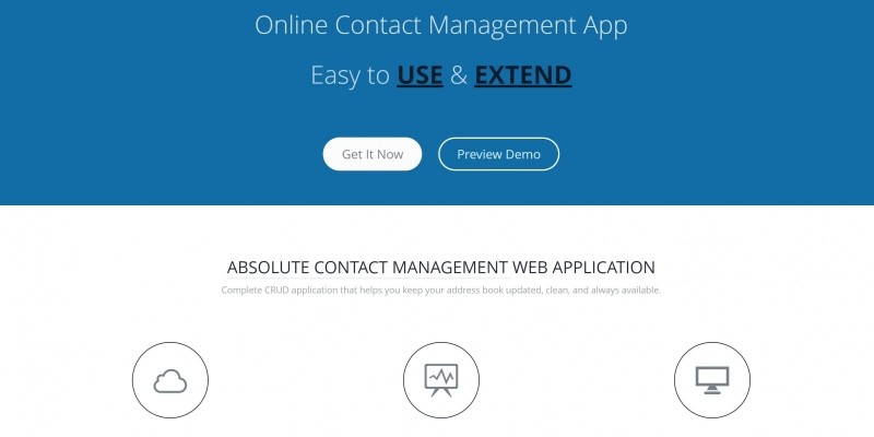 LaraContact – Online Contact Management App