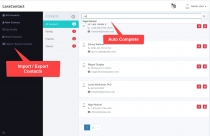 LaraContact – Online Contact Management App Screenshot 2