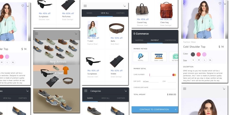 E-Commerce App Design UI Kit Android Source