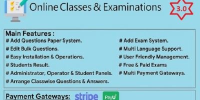 Online Classes And Examinations  In CodeIgniter