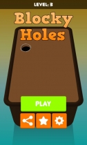 Unity game Template - Blocky Holes Screenshot 1