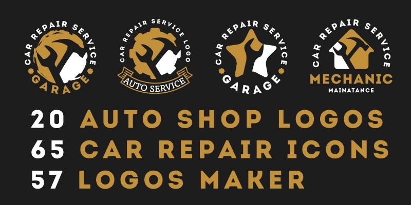 Car Repairing Logos Collection