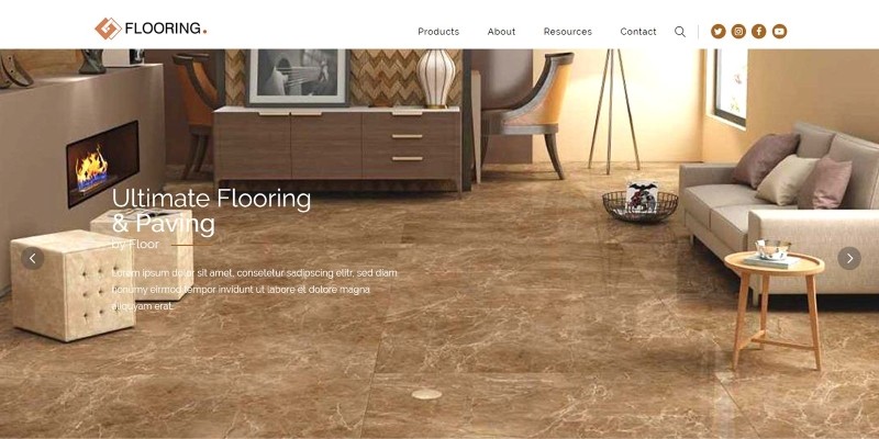 Flooring - Multipage HTML Theme for B2B Business