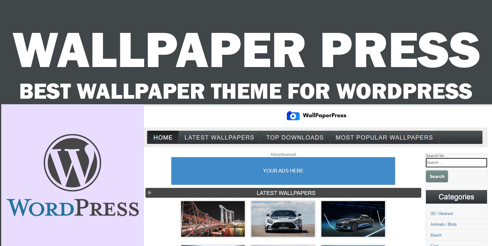 WallpaperPress - Wallpaper theme for WordPress