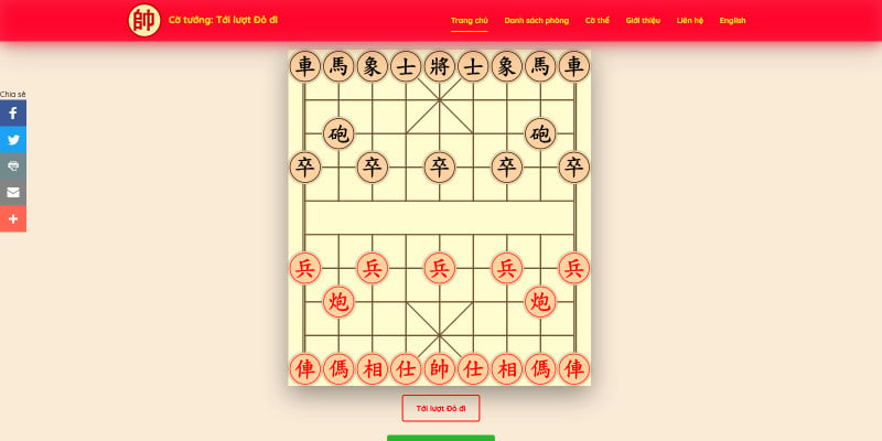 Dual Languages Xiangqi Game With AI and Room Host