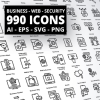 990 Outline Icons