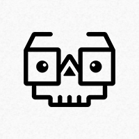 Skull Geek Logo Template