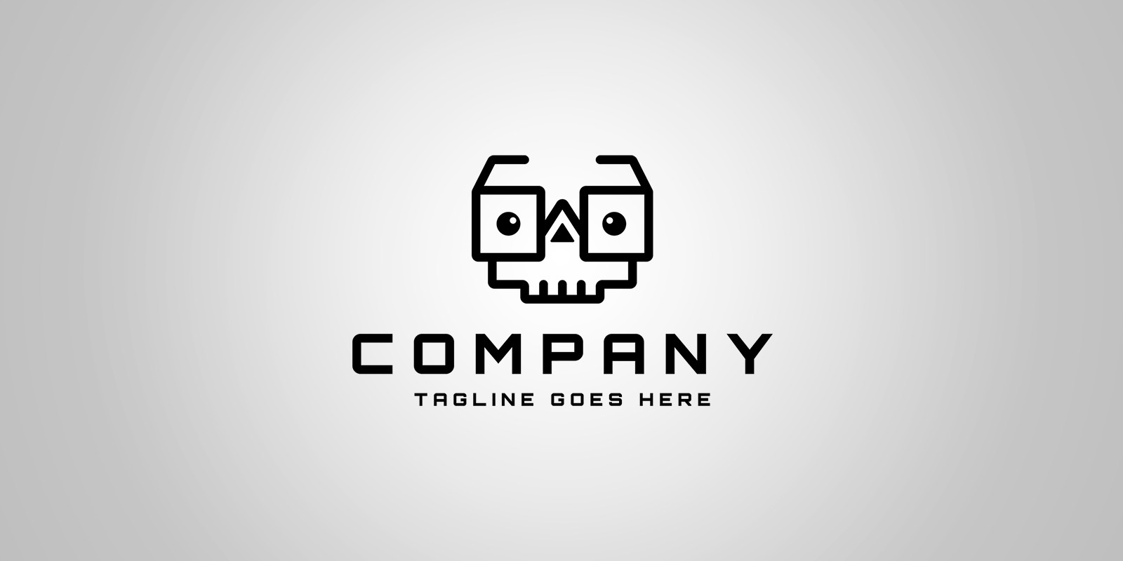 Skull Geek Logo Template