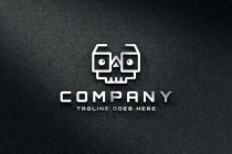 Skull Geek Logo Template Screenshot 1