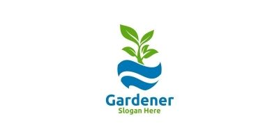 Global Botanical Gardener Logo Design