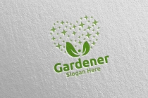 Love Botanical Gardener Logo Design Screenshot 1