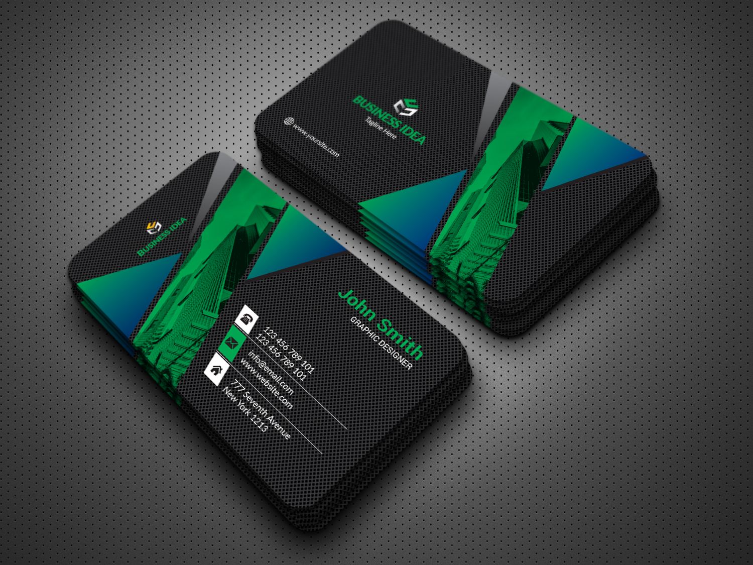 Stylish Business Card By Businessidea Codester
