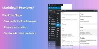 Markdown Previewer WordPress Plugin 