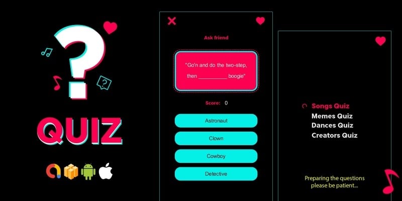 Quiz Trivia For TikTok - Buildbox Template