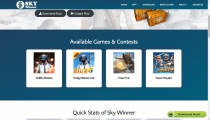 Sky Winner - Tournament Application Landing Page Screenshot 2