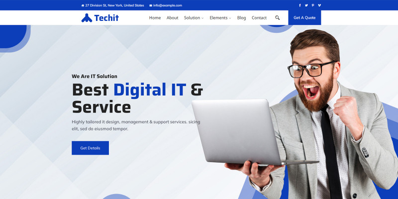 Techit - IT Consultant WordPress Theme