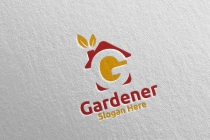 Letter G Gardener Logo Design Screenshot 1