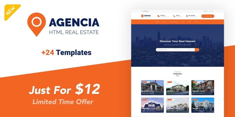 Agencia - Real Estate Template