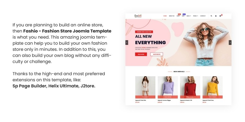 Fashio - Fashion Store Joomla Template