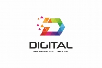 Digital D Letter Colorful Logo Screenshot 1