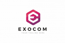 Exocom E Hexagon Logo Screenshot 1