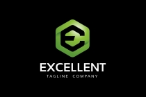 EXCELLENT E Letter Hexagon Logo Screenshot 7