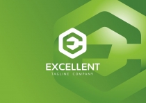 EXCELLENT E Letter Hexagon Logo Screenshot 9
