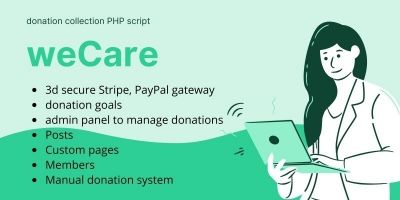 WeCare - Donation Collection PHP Script