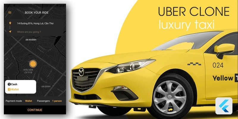 Luxury Taxi App - Flutter UI Kit 